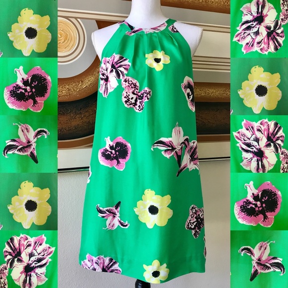 J. Crew Dresses & Skirts - NWT J. Crew Green Swoop Dress in Punk Floral Sz 8